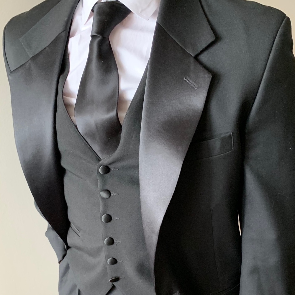 Black Three-Piece Tuxedo